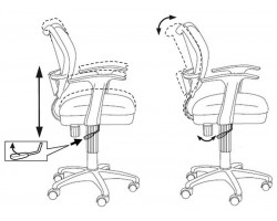 Кресло детское Бюрократ CH-W797 спинка сетка салатовый сиденье зеленый кактусы Cactus-Gn сетка/ткань (пластик белый)-foto5