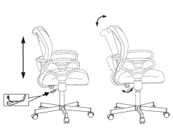 Кресло Бюрократ CH-799M спинка сетка синий сиденье синий TW-10 крестовина металл-foto5