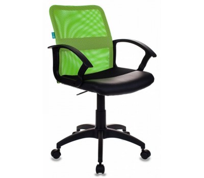 Кресло Бюрократ CH-590 салатовый сиденье черный искусст.кожа/сетка крестовина пластик