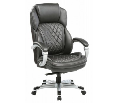 Кресло руководителя Бюрократ T-9915 черный рец.кожа/кожзам крестовина пластик пластик серебро