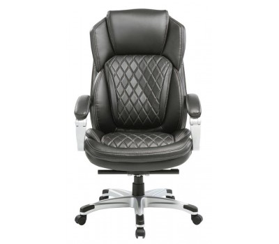 Кресло руководителя Бюрократ T-9915 черный рец.кожа/кожзам крестовина пластик пластик серебро