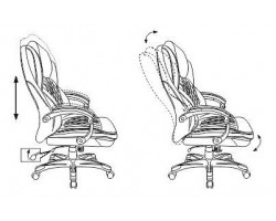 Кресло руководителя Бюрократ T-9915 черный рец.кожа/кожзам крестовина пластик пластик серебро-foto4
