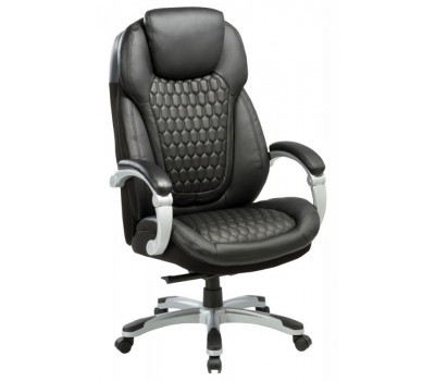 Кресло руководителя Бюрократ T-9917 черный рец.кожа/кожзам крестовина пластик пластик серебро
