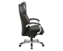 Кресло руководителя Бюрократ T-9917 черный рец.кожа/кожзам крестовина пластик пластик серебро-foto3