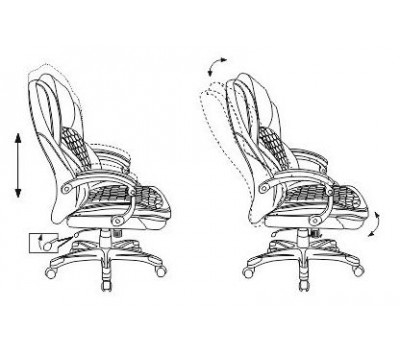 Кресло руководителя Бюрократ T-9917 черный рец.кожа/кожзам крестовина пластик пластик серебро