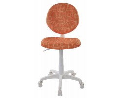 Кресло детское Бюрократ KD-W6 оранжевый жираф (пластик белый)-foto2