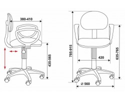 Кресло Бюрократ Ch-213AXN черный/синий 12-191-foto6