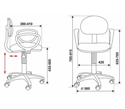 Кресло Бюрократ Ch-213AXN черный/синий 12-191