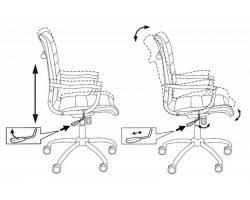 Кресло руководителя Бюрократ Ch-994 черный искусственная кожа крестовина металл хром-foto4