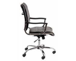 Кресло руководителя Бюрократ Ch-994AXSN черный искусственная кожа низк.спин. крестовина металл хром-foto3