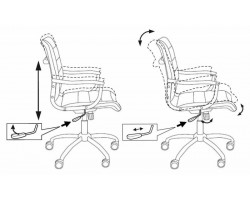 Кресло руководителя Бюрократ Ch-994AXSN черный искусственная кожа низк.спин. крестовина металл хром-foto4