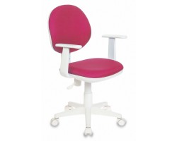 Кресло детское Бюрократ Ch-W356AXSN розовый 15-55 крестовина пластик пластик белый