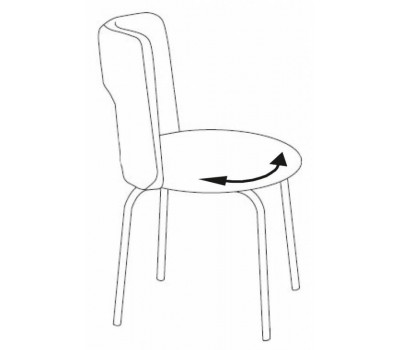 Стул Бюрократ KF-1 вращающийся серый 26-25