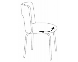 Стул Бюрократ KF-1 вращающийся оранжевый 26-29-1-foto5