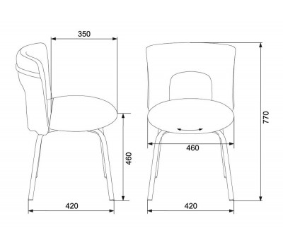 Стул Бюрократ KF-1 вращающийся красный 26-22