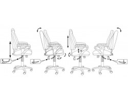 Кресло Бюрократ T-612AXSN серый JP-15-1 крестовина пластик-foto5