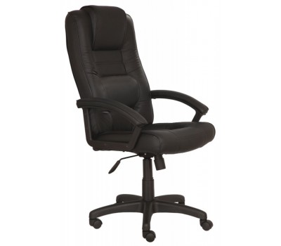Кресло руководителя Бюрократ T-9906AXSN черный кожа