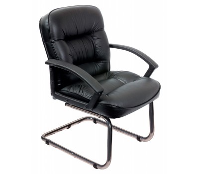 Кресло Бюрократ T-9908AXSN-Low-V низкая спинка черный кожа