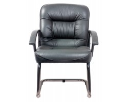 Кресло Бюрократ T-9908AXSN-Low-V низкая спинка черный кожа-foto2