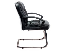 Кресло Бюрократ T-9908AXSN-Low-V низкая спинка черный кожа-foto3