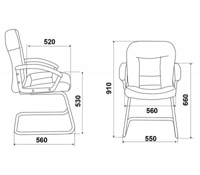 Кресло Бюрократ T-9908AXSN-Low-V низкая спинка черный кожа