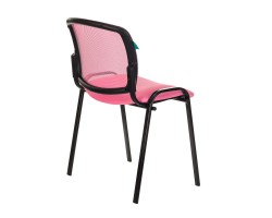 Стул Бюрократ Вики спинка сетка розовый TW-06A TW-13A сетка/ткань-foto4