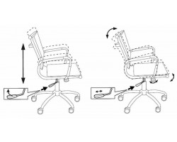 Кресло руководителя Бюрократ CH-993-Low низкая спинка фиолетовый искусственная кожа крестовина хром-foto6