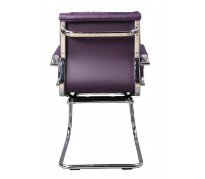 Кресло Бюрократ Ch-993-Low-V фиолетовый искусственная кожа низк.спин. полозья металл хром