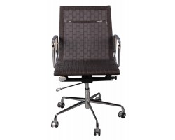 Кресло руководителя Бюрократ CH-996-Low низкая спинка коричневый сетка крестовина алюминий-foto2