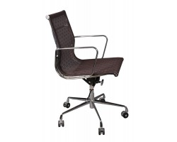 Кресло руководителя Бюрократ CH-996-Low низкая спинка коричневый сетка крестовина алюминий-foto3
