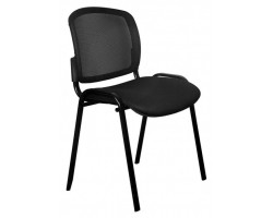 Стул Бюрократ Вики черный 15-21 сетка/ткань на ножках металл черный