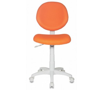 Кресло детское Бюрократ KD-W6 оранжевый TW-96-1 (пластик белый)