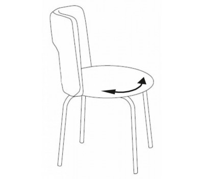 Стул Бюрократ KF-1 вращающийся черный 26-28