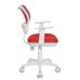Кресло детское Бюрократ CH-W797 спинка сетка красный сиденье красный TW-97N сетка/ткань (пластик белый)