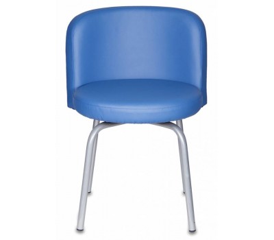 Стул Бюрократ KF-2 синий Or-03 искусственная кожа на ножках металл металлик Стул Бюрократ KF-2 синий Or-03 искусственная кожа на ножках металл металлик