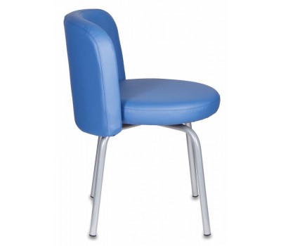 Стул Бюрократ KF-2 синий Or-03 искусственная кожа на ножках металл металлик Стул Бюрократ KF-2 синий Or-03 искусственная кожа на ножках металл металлик