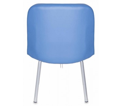 Стул Бюрократ KF-2 синий Or-03 искусственная кожа на ножках металл металлик Стул Бюрократ KF-2 синий Or-03 искусственная кожа на ножках металл металлик