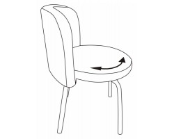 Стул Бюрократ KF-2 синий Or-03 искусственная кожа на ножках металл металлик-foto6