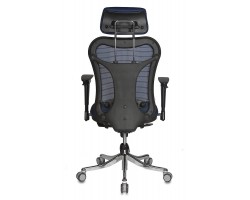 Кресло руководителя Бюрократ CH-999ASX синий сиденье темно-синий TW-10N сетка/ткань с подголов. крестовина металл хром-foto4