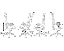 Кресло руководителя Бюрократ CH-999ASX синий сиденье темно-синий TW-10N сетка/ткань с подголов. крестовина металл хром-foto6