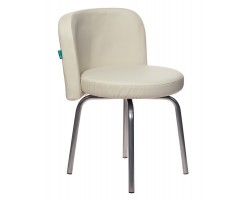 Стул Бюрократ KF-2 вращающийся молочный Or-10 искусственная кожа