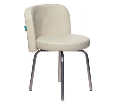 Стул Бюрократ KF-2 вращающийся молочный Or-10 искусственная кожа