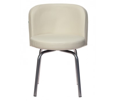 Стул Бюрократ KF-2 вращающийся молочный Or-10 искусственная кожа