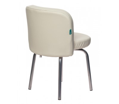 Стул Бюрократ KF-2 вращающийся молочный Or-10 искусственная кожа