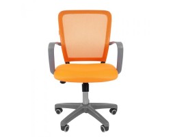 Кресло офисное CHAIRMAN 698 grey оранжевое-foto3