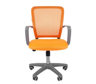 Кресло офисное CHAIRMAN 698 grey оранжевое
