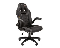 Кресло CHAIRMAN Game 15 черно/серое