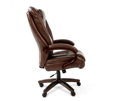 Кресло для руководителя CHAIRMAN 408, коричневая кожа