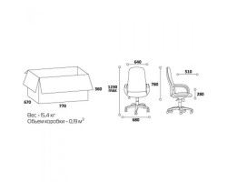Кресло  CHAIRMAN 289 new, ткань бордовое-foto2