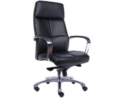 Кресло руководителя Everprof Madrid Кожа Черный-foto2